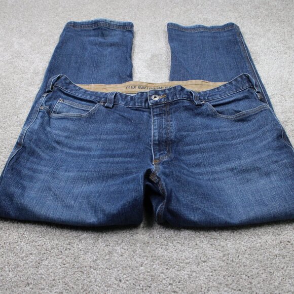 Duluth Jeans Mens 40x32 Blue DuluthFlex Ballroom Relaxed Fit Stretch Denim - Picture 2 of 15